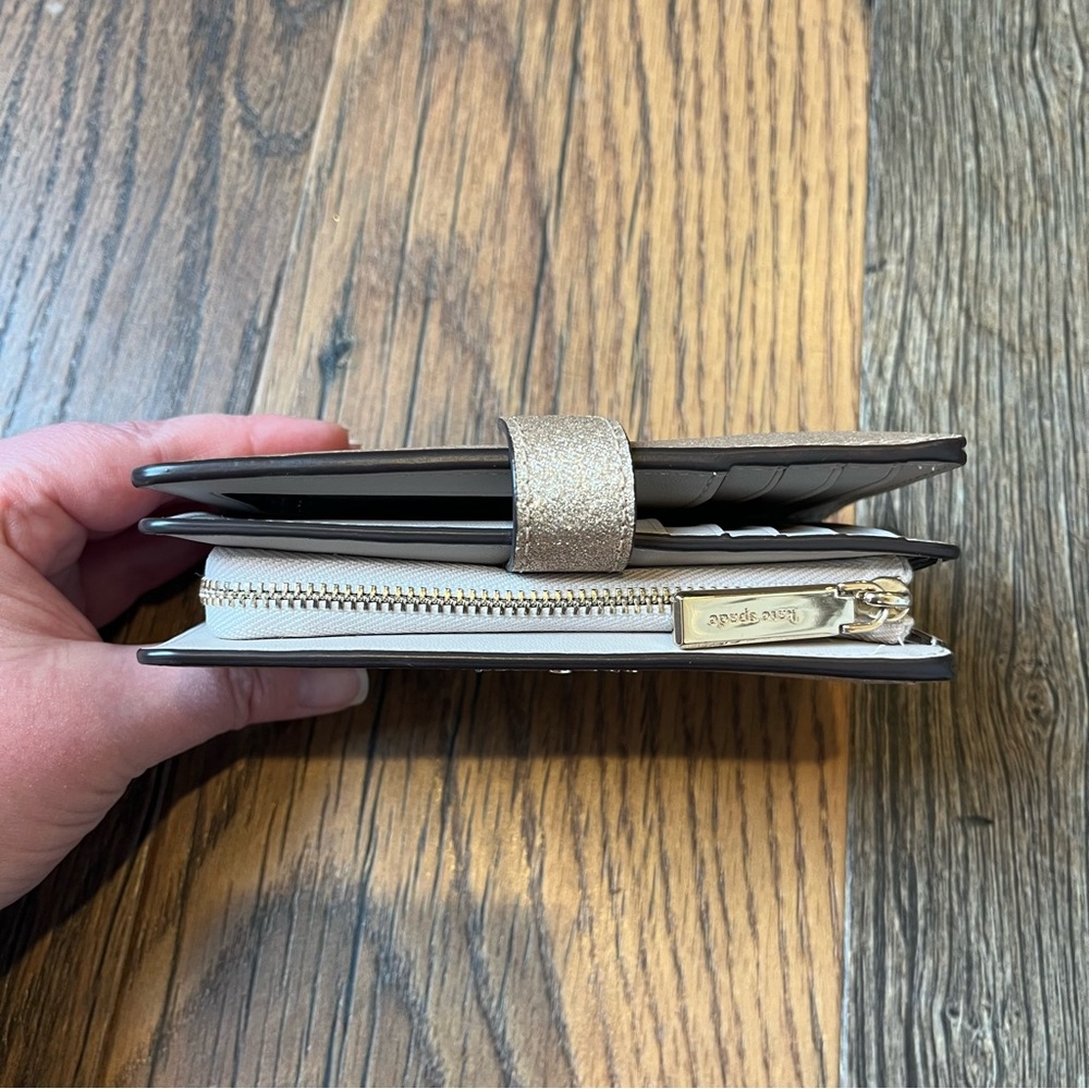 Kate Spade Glitter Gold Wallet - Picture 6 of 10